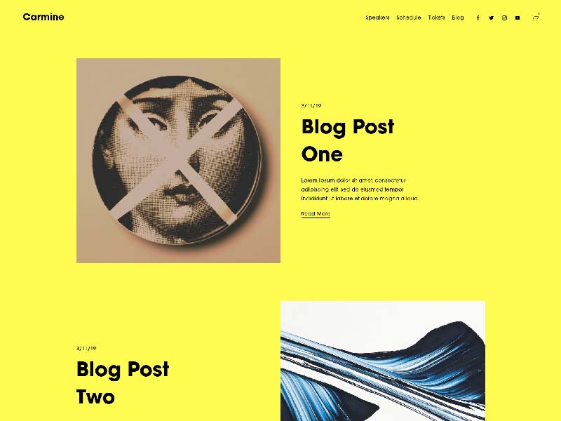 Blog in Squarespace