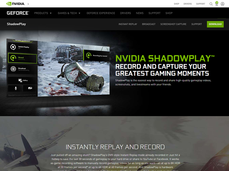 Nvidia shadowplay как включить на любой видеокарте