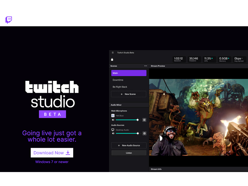 twitch studio download