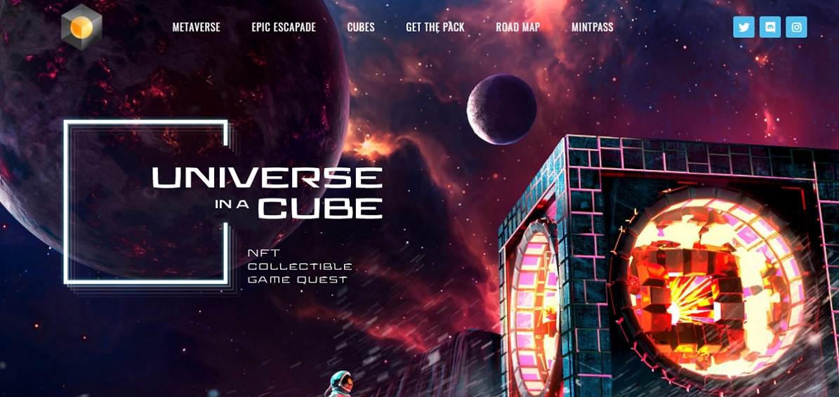 Universe in a cube nft project
