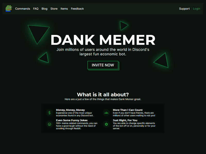 Discord bot suggestion: Dank Memer - Suggestions - Dark Gaming