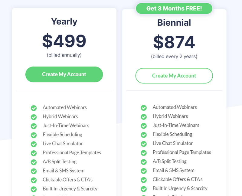 EverWebinar Pricing