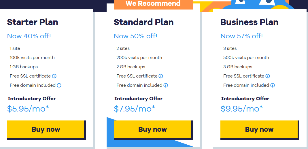 WordPress hostgator pricing plans