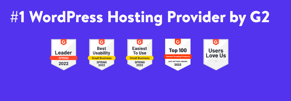 Kinsta best WordPress hosting provider by G2