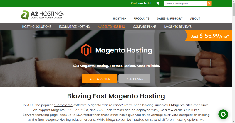 a2hosting fast magento hosting