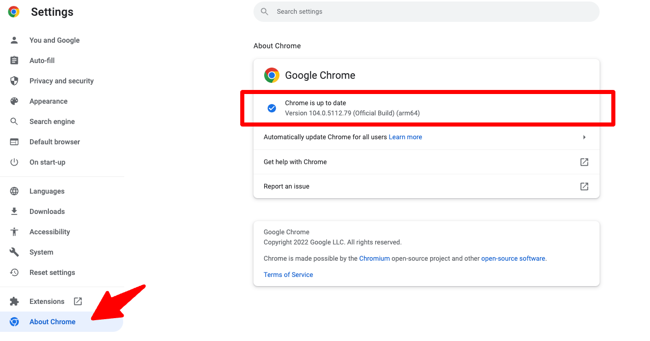 About chrome