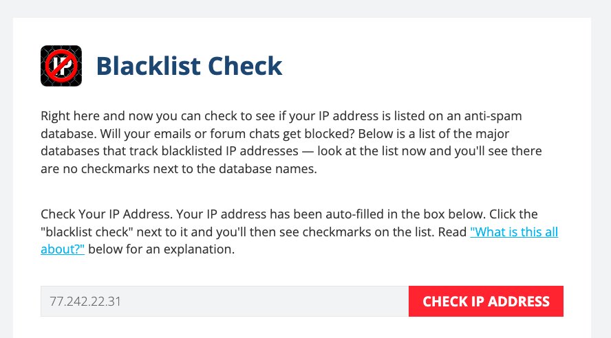 check if ip is blocked