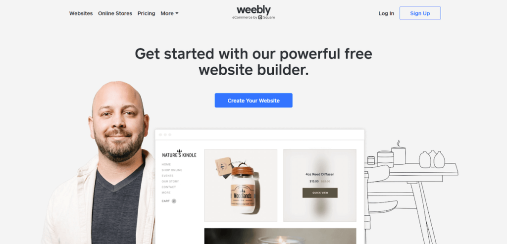 weebly home page