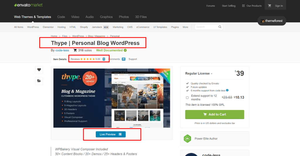 download Thype WordPress theme