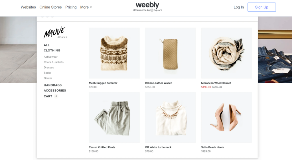 weebly homepage