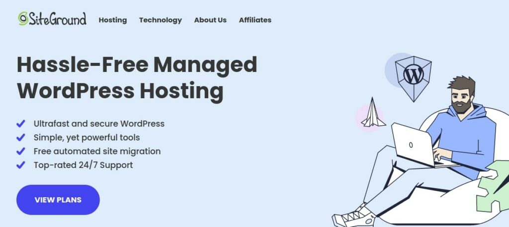 hassle free managed WordPress hosting