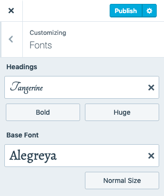 new font