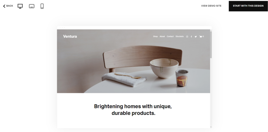 squarespace homepage