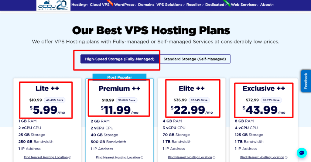 accuweb hosting vps pricing