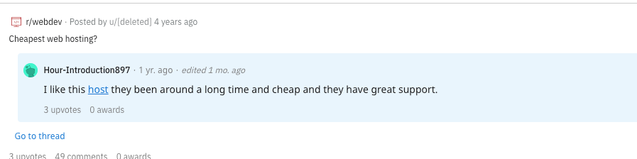 reddit comment 2 greengeeks wordpress hosting