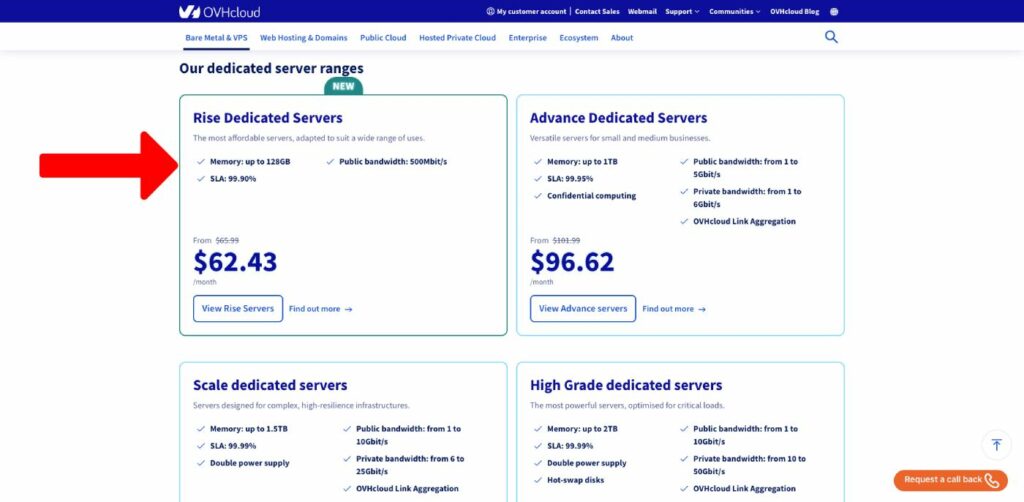 HIPAA-compliant dedicated server on OVHcloud