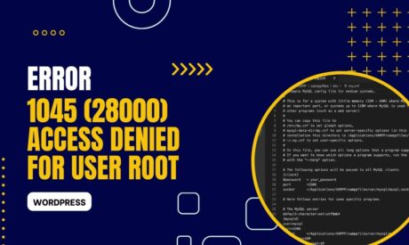 Error 1045 (28000) access denied for user root localhost (Solved)