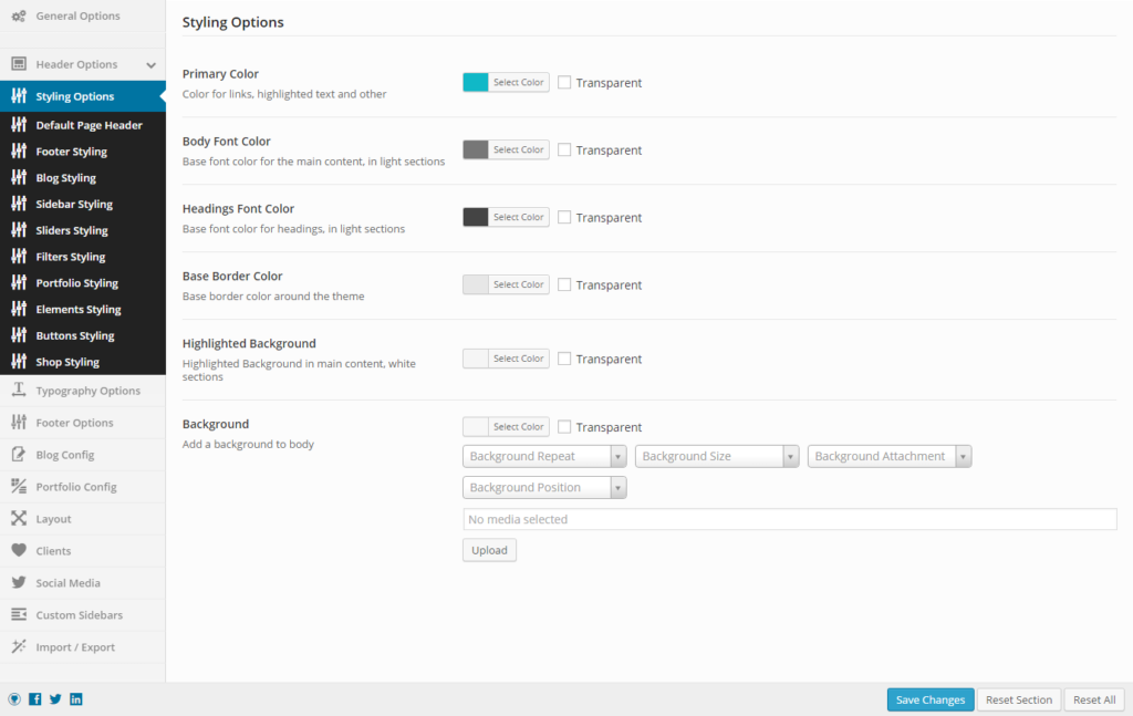 customize Specular styling