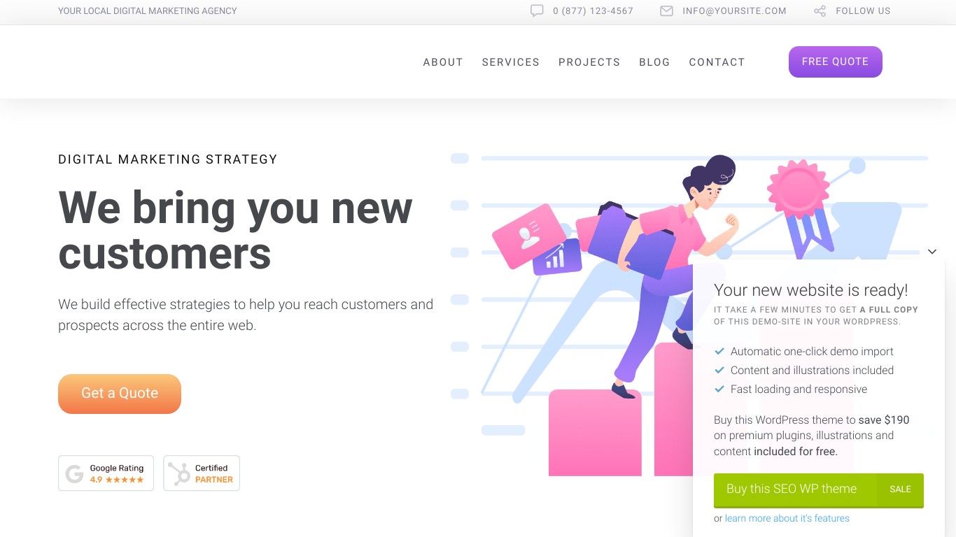 41 Best Creative Digital Agency Wordpress Themes (2023)