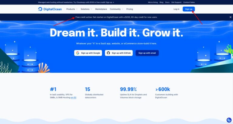 How to Get DigitalOcean Free Credit ($200 Totally Free)