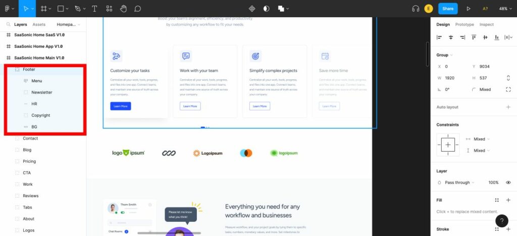 structuring Figma design files effectively