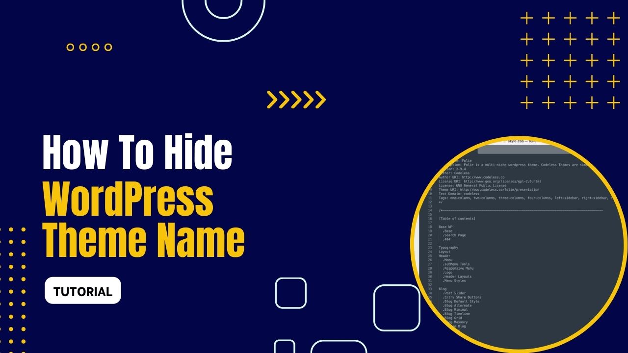 How to Hide Theme Name in WordPress (No-Code)
