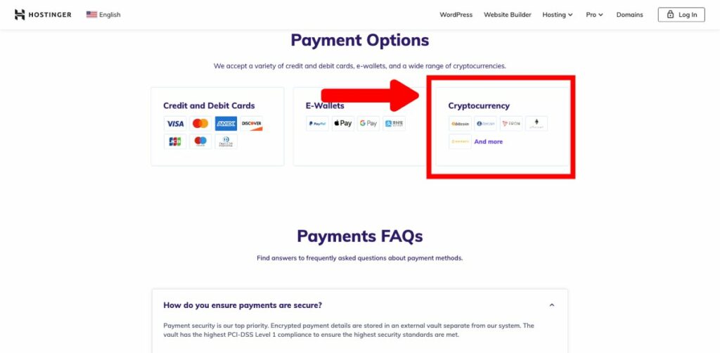 Hostinger accept Bitcoin