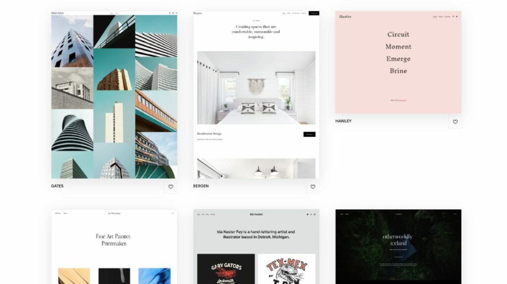 squarespace for interior desingers