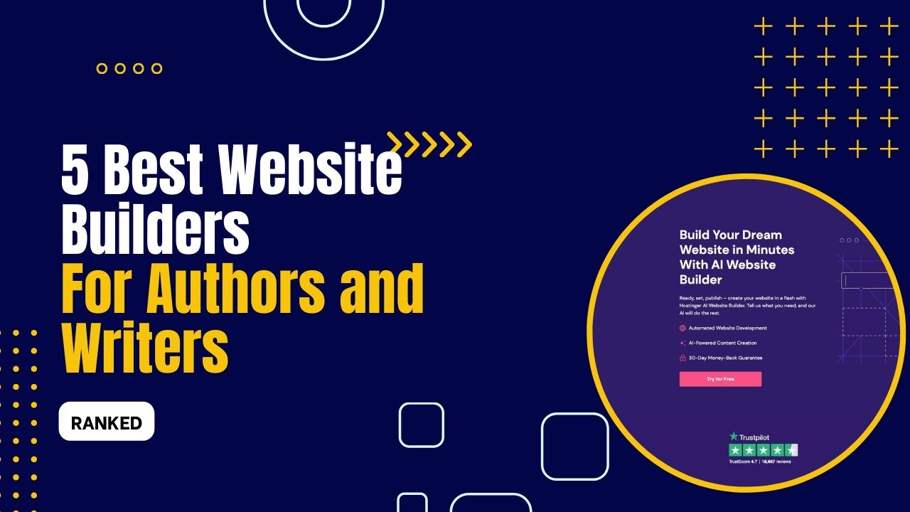 5 Best Website Builders for Authors and Writers 2024 (with AI)