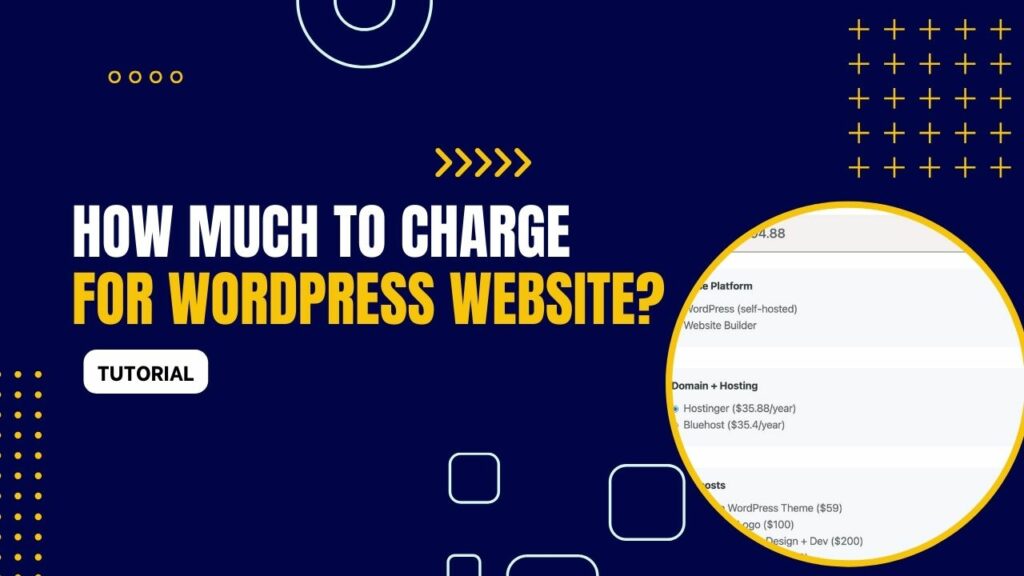 How much to charge for WordPress Website