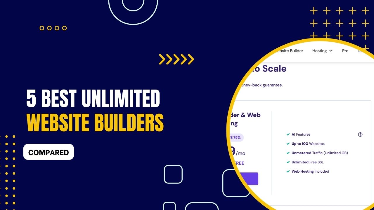 5 Best Unlimited Website Builders 2023 (Compared)