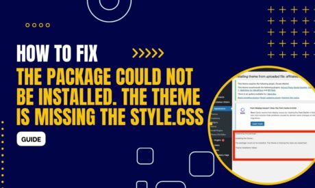 How to Fix: 'The package could not be installed. The theme is missing the style.css stylesheet.'