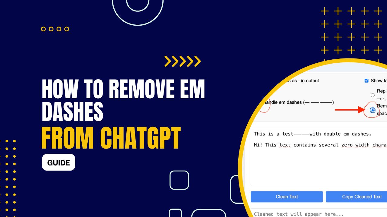 How to Remove EM Dashes from ChatGPT