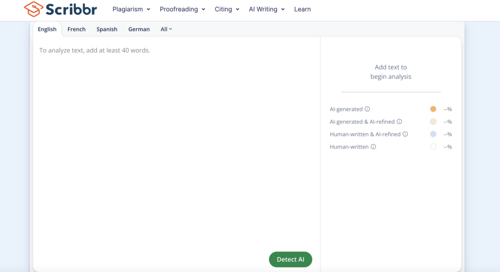 scribbr ai detector
