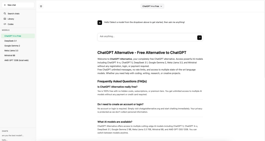 chatgpt alternative