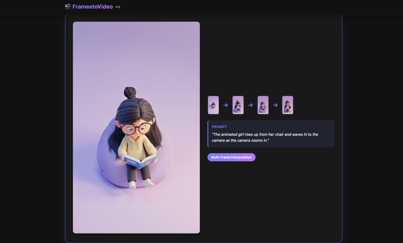 Transform Frames to Video with an AI Software - Codeless