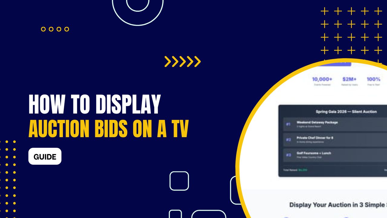 How to Display Auction Bids on a TV (Guide)